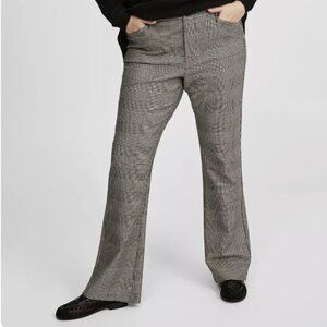 Torrid Trouser Slim Boot Luxe Ponte Pant Glen Plaid Tea Stain NWT 16R